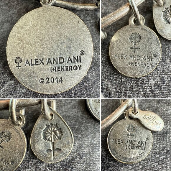 Blessed Bond Alex and Ani Goddaughter Charm Bracelet in Rafaelian Silver 2014 Se - Picture 6 of 14